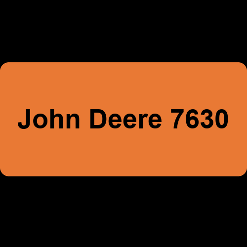 John Deere 7630
